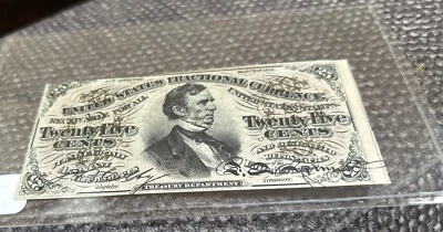 25 Cents Third Issue Fractional Currency Note Fr. 1292 Uncirculated Nice! - Image 1 of 4