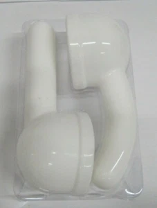 Magic Wand Attachment SET OF 2 Fits Hitachi Magic Wand Vibratex White - Picture 1 of 2