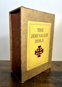 The Jerusalem Bible Doubleday 1966 Edition Hardcover Book w/Slipcase - 1st - Picture 1 of 6