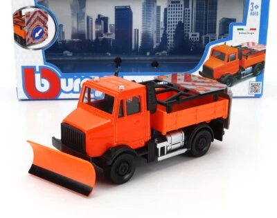 MODELLINO CAMION STATICO BURAGO TRUCK ROAD SECURITY SPAZZANEVE 2010 SCALA 1/43 - Immagine 1 di 4