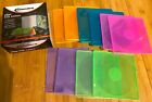 Lot of 10 NEW Innovera Slim CD DVD Disc Plastic Jewel Case Clear, Assorted Color