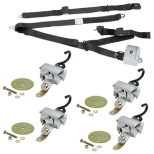 Kit QRT Deluxe para soportes de piso permanentes con combo de cinturón retráctil de hombro/regazo - Imagen 1 de 4