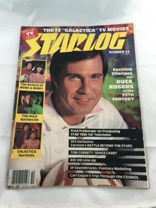 OCTOBER 1980 STARLOG #39 SCI FI MAGAZINE MORK & MINDY BUCK ROGERS HULK GALACTICA - Foto 1 di 2
