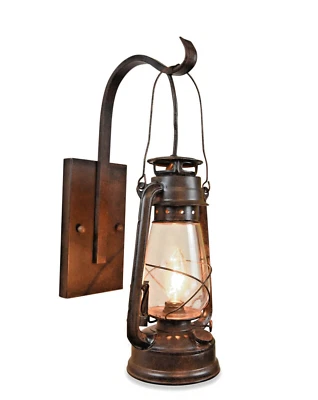 Rust Patina Lantern Wall Sconce Large By Muskoka Lifestyle Products USA