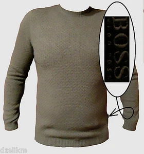 NWT Hugo Boss Black Luxurious LightWeight Knit Pullover Regular Fit Sweater - Picture 1 of 11