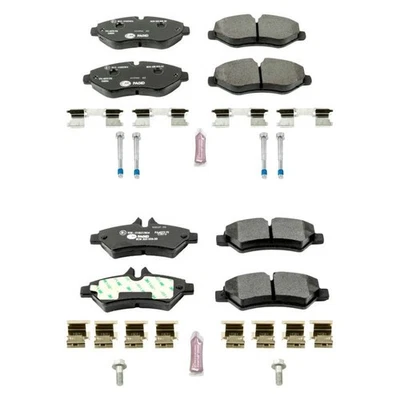 For Mercedes-Benz Sprinter 2500 10-18 Disc Brake Pad Set Euro-Stop Semi-Metallic Foto 1 de 4