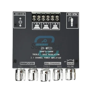 ZK-MT21 2.1Channel Bluetooth Audio Power Amplifier Board Subwoofer 50W*2+100W - Bild 1 von 11