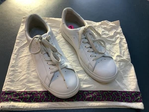 Tory Burch Howell Court Damen-Sneaker Größe 7M weiß 73057 Logo - TOP! - Bild 1 von 10