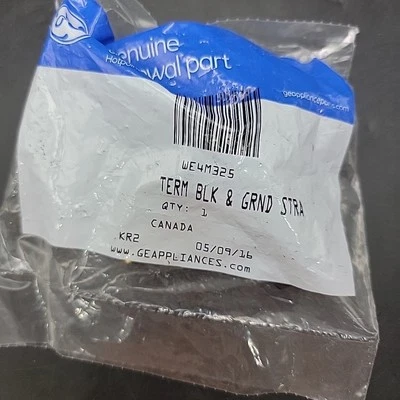 Original WE4M325 New Genuine OEM Terminal Block and Grounding Strap WE4M324 - Image 1 of 4