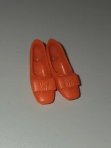 Scarpe Barbie Francie Squishy Vintage Fiocco Giappone Arancione - Foto 1 di 6