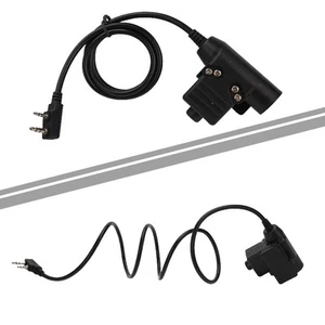 Câble Push To Talk U94 compatible avec pour casque Z et pour BaoFeng 5R - Zdjęcie 1 z 45