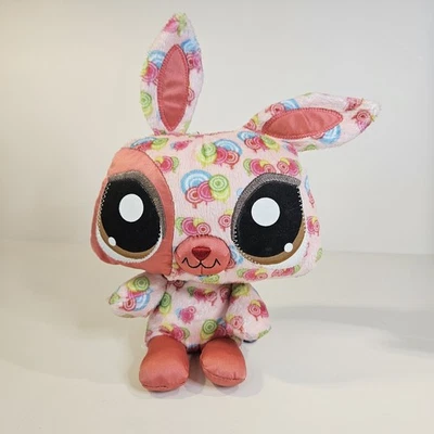 Littlest Pet Shop LPS Happiest Bunny Plush Rabbit 10 polegadas Hasbro 2008 - Imagem 1 de 4