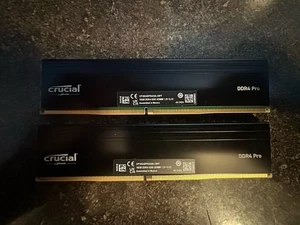 Crucial Pro 32GB (2 x 16GB) 288-Pin PC RAM DDR4 3200 (PC4 25600) Desktop Memory - Afbeelding 1 van 2