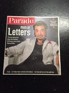 Parade Sunday Magazine March 15, 2015 Al Pacino Danny Collins Collectible - Picture 1 of 1