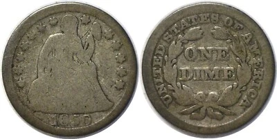 1850 10C Seated Liberty Dime Good - Image 1 of 3