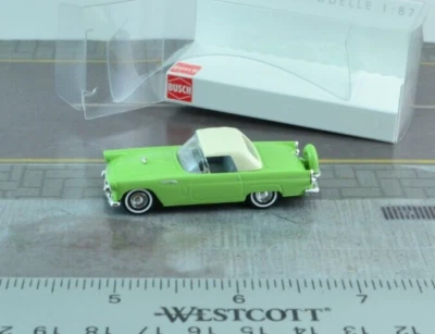 Coche Ford Thunderbird Busch 45242 techo verde escala 1:87 HO Foto 1 de 2