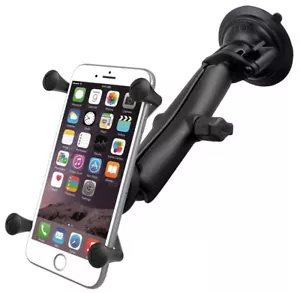 RAM X-Grip Suction Cup Long Arm Mount - Fits Lager Plus Size Phones - Picture 1 of 2