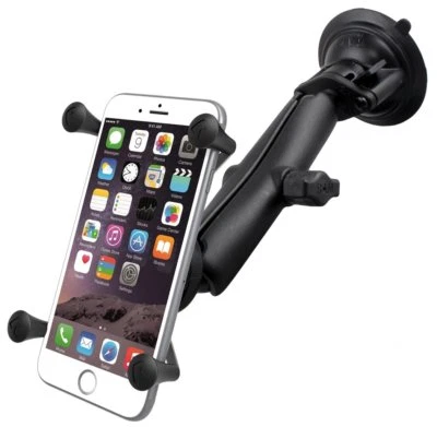 RAM X-Grip Suction Cup Long Arm Mount - Fits Lager Plus Size Phones - Image 1 of 2