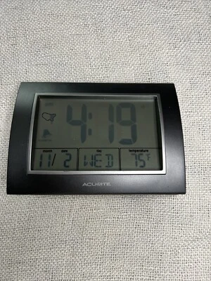 Acurite Atomic Alarm Clock with Date, Day of Week and Temperature - Image 1 of 4