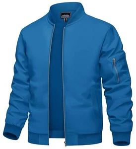 TACVASEN Men's Jacket Lightweight Bomber Men's Jacket Jackets Men's Casual Jacke - Picture 1 of 7