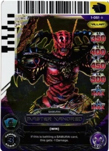 POWER RANGERS ACG 1-051 RISE OF HEROES SUPER RARE SAMURAI MASTER XANDRED FOIL - Picture 1 of 2