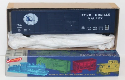 Roundhouse 1992 HO 50' DD Box Car kit POVA 35098 Pend Oreille Valley NIB - Image 1 of 2