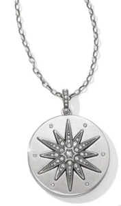 Brighton Contempo Ice Starburst Convertible Locket Necklace NWT - Picture 1 of 5