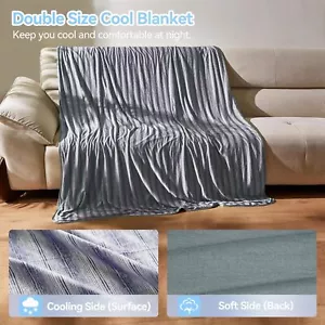 Catalonia Cooling Blanket for Hot Sleepers Summer Bed Blanket Lightweight 50*70" - Picture 1 of 7
