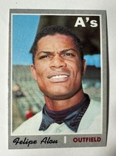 1970 Topps # 433 Felipe Alou - Oakland A's EXNM