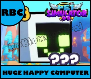 HUGE HAPPY COMPUTER PS99 - HUGE PET ROBLOX PET SIM 99 - PET SIMULATOR 99 💎CLEAN