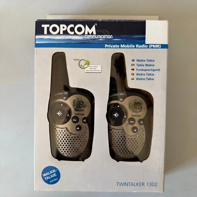 2x Topcom Twintalker 1302 Handheld Walkie Talkie Set Privat Mobilfunk 446MHz - Bild 1 von 4