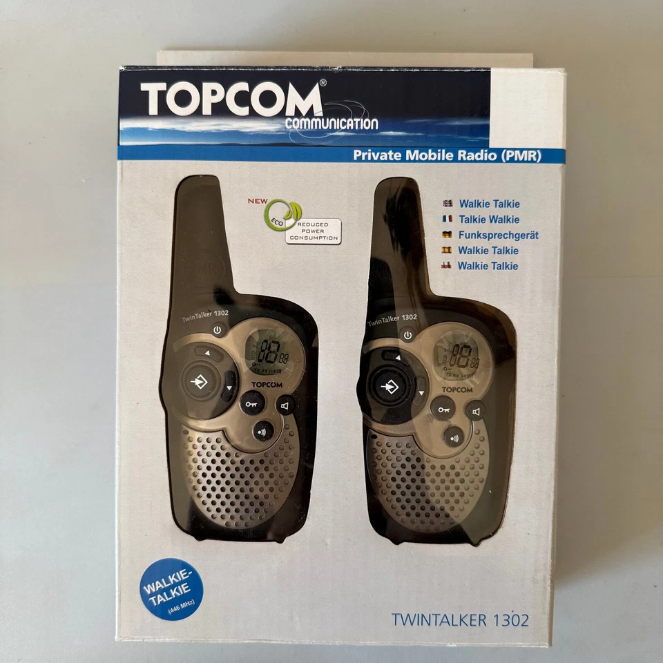 2x Topcom Twintalker 1302 Handheld Walkie Talkie Set Privat Mobilfunk 446MHz - Bild 1 von 4