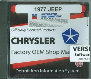Jeep Shop 1977/manual de carrocería en cubiertas de CD todos los modelos - Imagen 1 de 1
