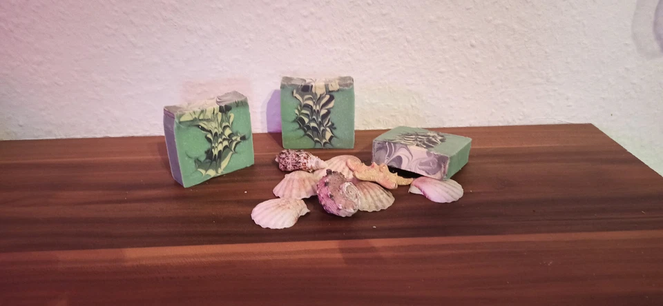 Seife - handgemacht     Pfefferminz  -  grün - Bild 1 von 1