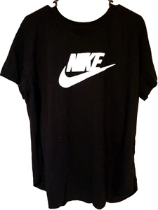Men's Short Sleeve Shirt Black The Nike Tee Pullover 3XL White Graphic Logo - Picture 1 of 3