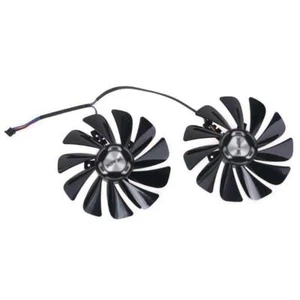 Pair Fans Cooler Fan For XFX RX 5600 5700 XT RAW II FDC10U12S9-C 95mm - Picture 1 of 8
