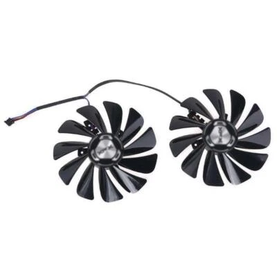 Pair Fans Cooler Fan For XFX RX 5600 5700 XT RAW II FDC10U12S9-C 95mm - Image 1 of 4