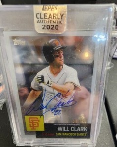2020 Topps Clearly Authentic 1953 Reimagined /99 Will Clark #RA-WI Auto