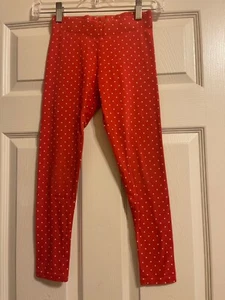 Mini Boden Red Polka Dot Leggings Girls Pants Size 7 - Picture 1 of 1