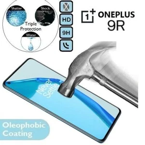 100% Genuine Tempered Glass 9H Screen Protector (One Plus 9 R) For OnePlus 9R - Picture 1 of 2