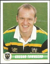 PANINI PREMIER DIVISION RUGBY 98-PDR- #168-NORTHAMPTON RFC-GREGOR TOWNSEND