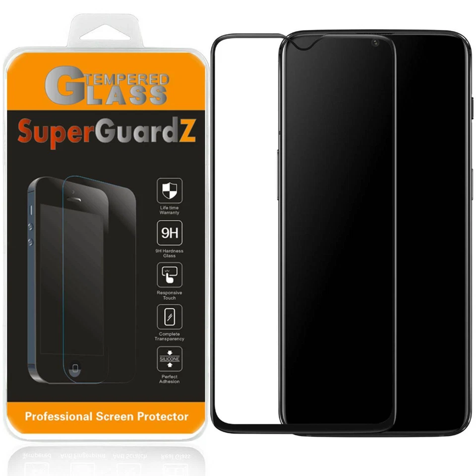 SuperGuardZ FULL COVER Tempered Glass Screen Protector Guard For OnePlus 7T - Image 1 of 4