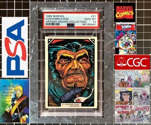 1989 Marvel Comic Images Arthur Adams - PSA 10 GEM MINT - #21 Wolverine POP1!