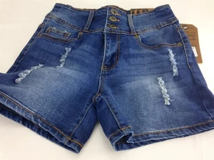 Pantalones cortos de mezclilla Tianfurui colección TFR para mujer talla 26 nuevos con etiquetas - Imagen 1 de 9