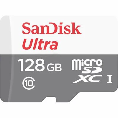 Tarjeta de memoria MicroSD Sandisk Ultra 128 GB funciona con tableta Amazon Fire y Fire TV Foto 1 de 4