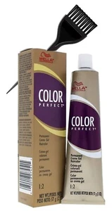 Wella Color Perfect Permanent Creme Gel Hair color 3N-3RV-4N-6G-6WB-11G + BRUSH - Picture 1 of 1
