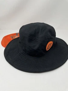 Naruto Shippuden Itachi Boonie Hat with Neck Drape Bucket Hat Black Orange - Zdjęcie 1 z 6