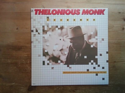 Thelonious Monk Evidence Very Good Vinyl LP Record Album 68.146 (2) - Image 1 of 4