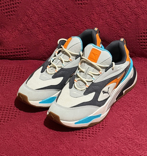 Scarpe sneakers Puma RS Fast Buck 'Grey Violet Orange' 381037 02 da uomo taglia USA 8 5