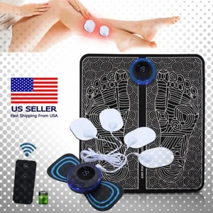 3-in-1 EMS Foot Massager Body Pad and Small Electrodes Blood Circulation NEW - Picture 1 of 10